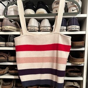 Striped Knit Tank Top